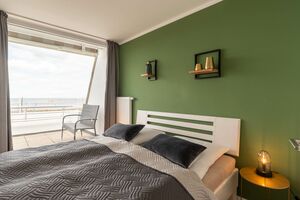 Schlafzimmer mit Meerblick