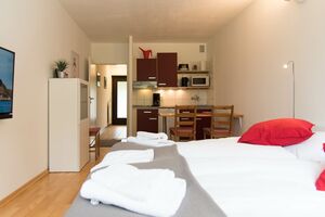 Raum mit Doppelbett